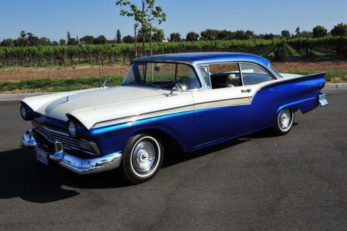 Rotisserie 1957 fairlane 500 2 dr hardtop california clean showpiece driver