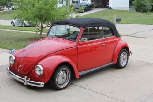 1970 volkswagen convertible beetle - restored