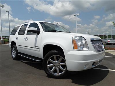Awd 4dr 1500 denali low miles suv automatic 6.2l v8 sfi ohv 16v white