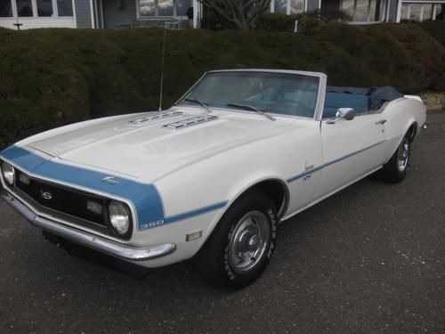 1968 chevrolet camaro convertible - 327 v8  4/speed