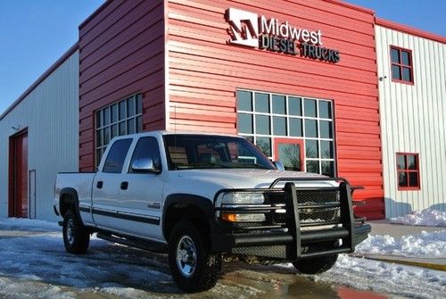 2001 chevy k2500 6.6l duramax diesel 4x4 crew cab sb lt leather