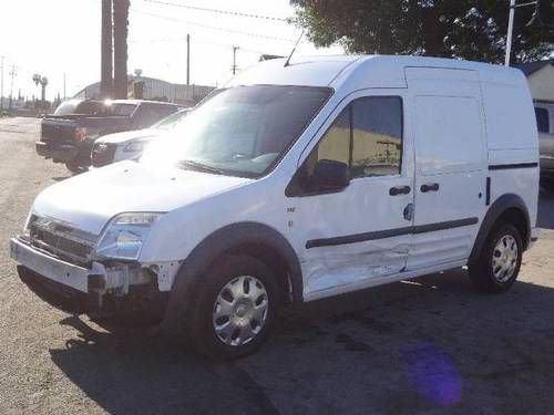 2010 ford transit connect xlt damaged rebuilder low miles runs! cooling good!!