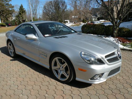 2009 mercedes-benz sl550 convertible 5.5l silver arrow edition