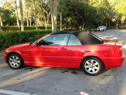 2000 bmw 323ci convertible one-owner excellent condition red