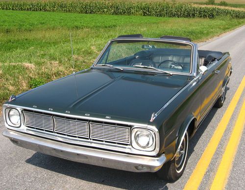 1966 dodge dart gt convertible 2-door 225