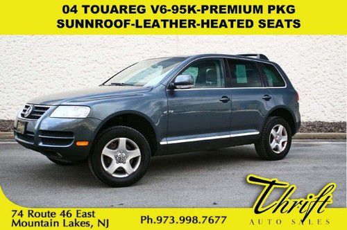 04 touareg v6-95k-premium pkg-sunnroof-leather-heated seats