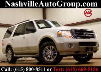 2010 white eddie bauer 4wd 8-passenger 4wd sync leather tow financing