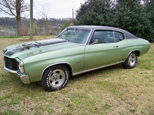 1972 chevrolet chevelle ss 350 a/c bucket seats auto 12 bolt