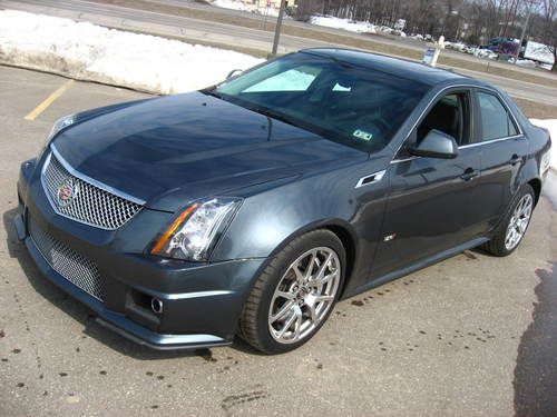 2011 cadillac cts-v ctsv sedan thunder gray 556hp 6.2 v8 auto navigation hid