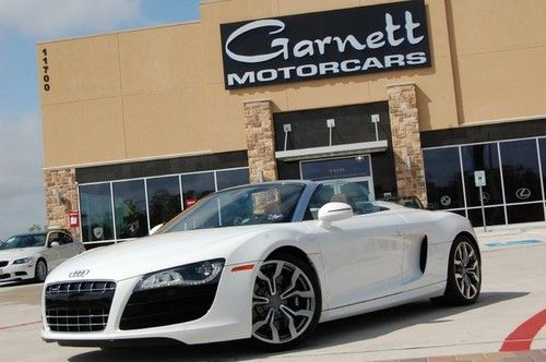 2011 audi r8 convertible*v10*rare white*best price*factory warranty*make offer*