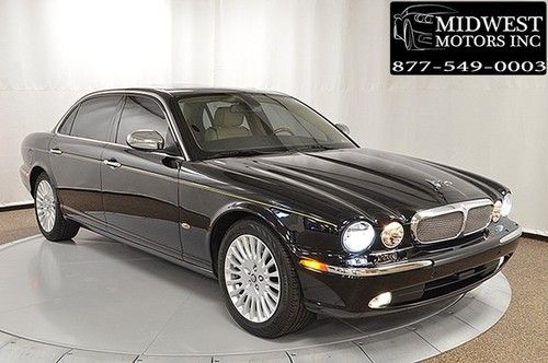 2007 07 jaguar xj xj8 vanden plas black loaded navigation heated seats xenons