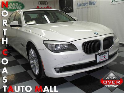 2010(10)750li xdrive awd white fact w-ty only 23k 1-owner navi heat all 4 moon