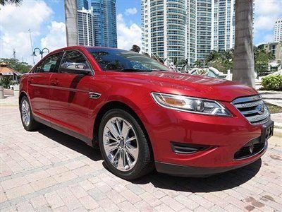 Florida stunning candy apple red 2010 taurus limited amazing options value price