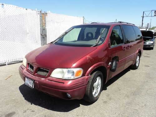 1999 pontiac montana base mini passenger van 4-door 3.4l, no reserve