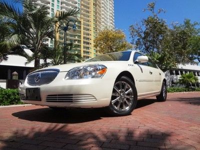 2009 buick lucerne cxl premium leather heated seats pearl white chromes gorgeous