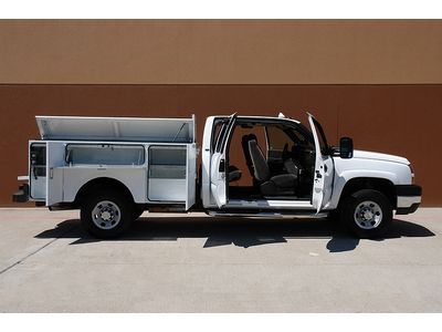 2006 chevy silverado 3500 ls 2wd stahl service utility bed quad 2500hd 1-owner