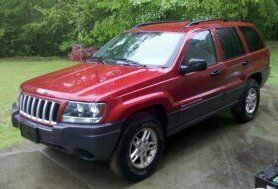 2004 04 jeep grand cherokee laredo red suv one owner!!!  4-door 4.0l 2wd