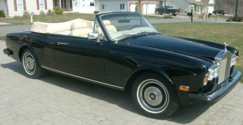 1981 mulliner, park ward drophead coupe  black on tan stunning car