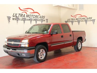 05 chevy silverado z71 4x4 crew cab leather bose audio cd 2 owner must see!!!!!!