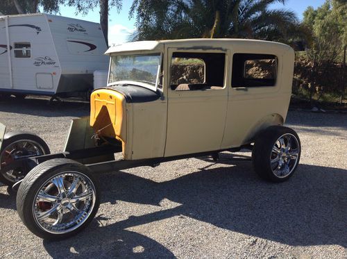 1931 ford model a 2 door sedan project car - medal body, no engine, no trans