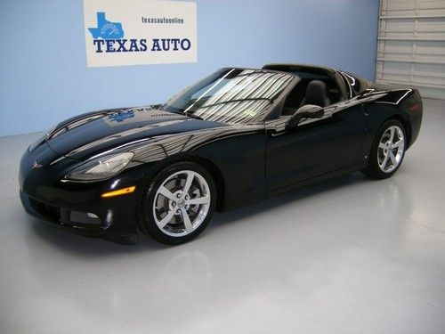 We finance!!  2008 chevrolet corvette auto paddles removable glass top z51 1 own