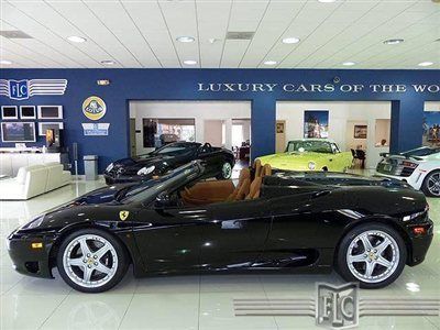 2005 ferrari 360 spider black/tan "serviced" loaded