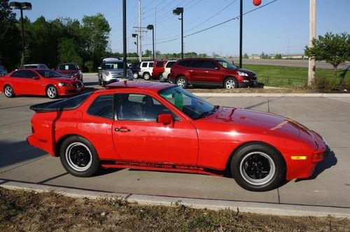1984 porsche 944 coupe red w/black leather