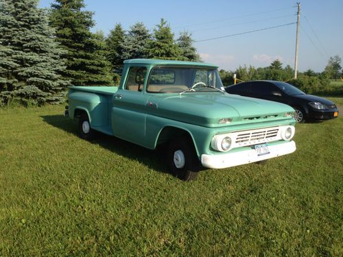 1962 chevrolet pickup, 6 cylinder, 3 spd, step side, long box