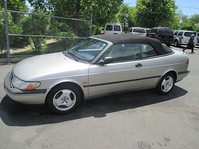 1997 saab 900s convertible no reserve leather low miles automatic loaded