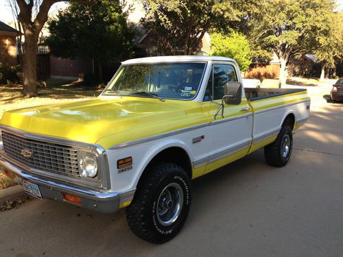1972 chevy super cheyenne 4x4, with modern upgrades but original style