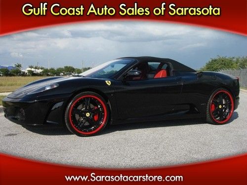 2005 ferrari 430 spider, f1 blk/red