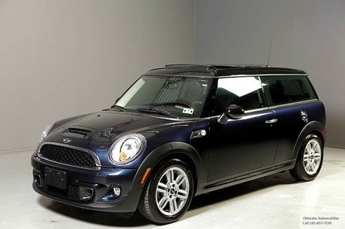 2012 mini cooper s clubman panoroof 8k miles warranty leather auto sport pkg !