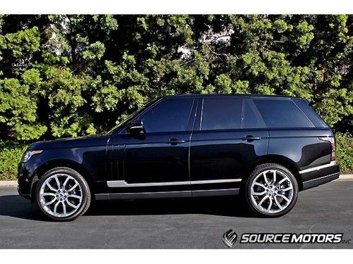 2013 range rover supercharged, black lacquer, vision assist, 22" wheels export