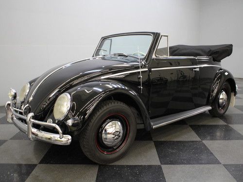 Ultra-rare convertible, comprehensivly restored, 1200cc flat-four, 12-volt elect