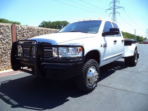 09 ram 3500 laramie 4wd diesel flat/welderbed loaded xnice tx!