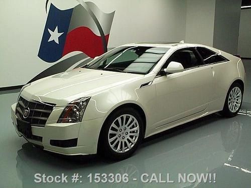 2011 cadillac cts 3.6 coupe auto leather sunroof 31k mi texas direct auto