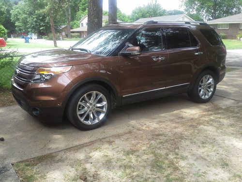 Golden bronze metallic 2012 ford explorer limited with -eco boost, one owner