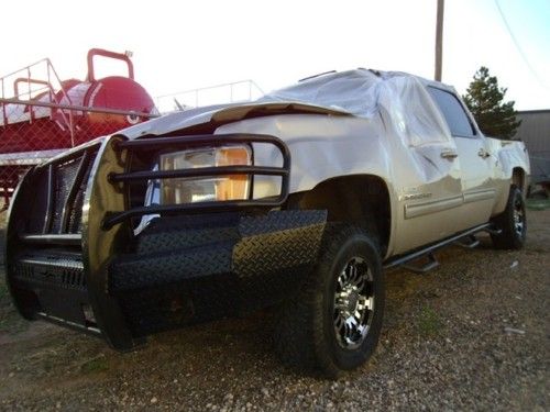 2500hd 4wd crew cab slt 4x4 duramax turbo diesel wrecked salvage 4 door k2500