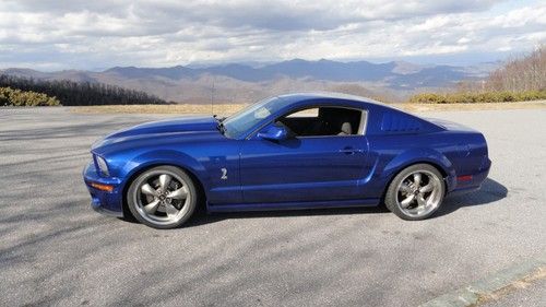 Turbocharged sonic blue 2005 mustang gt with gt500 appearance &amp; brembo brakes