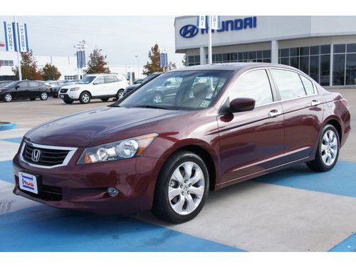 2008 honda accord ex-l sedan automatic leather roof 1-owner clean loaded tx