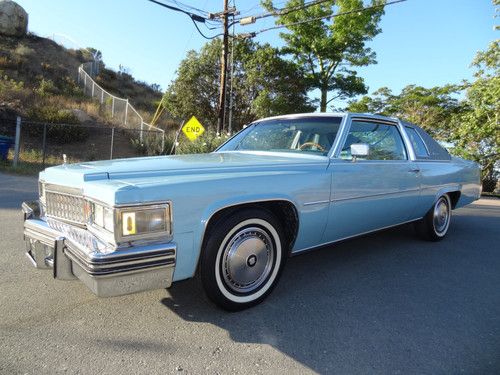 77 cadillac coupe de ville deville cdv 425 7.0l v8 28,000 mile big block clean