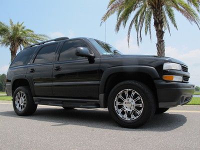 Chevrolet tahoe z71 lt 4wd 4-door black with tan leather