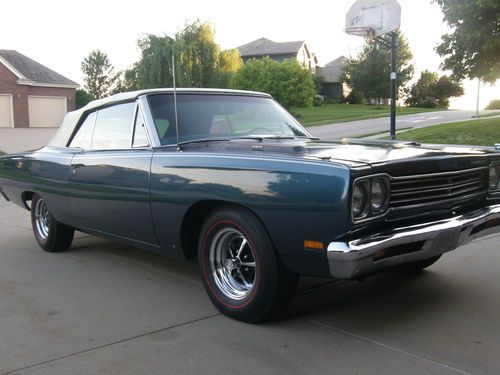 1969 plymouth roadrunner road runner  convertible 383 4 speed