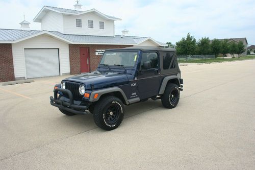 2005 jeep wrangler 6cyl soft top low miles clean carfax