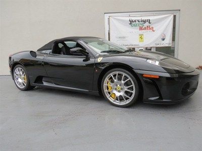 F430 spider 6 speed f1 trans nero daytona leather carboceramic yellow calipers