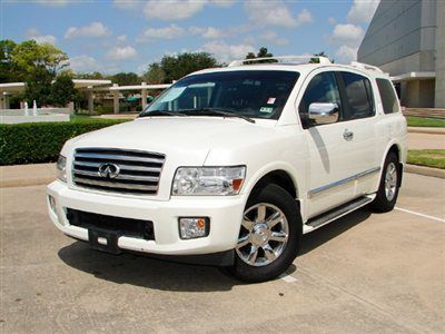 Qx56 rear view camera,video entertaiment system,navigation,3rd row sts,runs gr8!