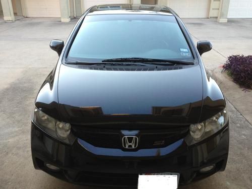 2009 honda civic si sedan 4-door 2.0l nighthawk black pearl great condition