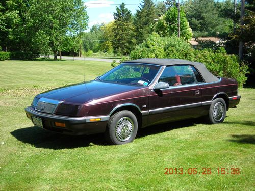 1990 chrysler lebaron premium convertible 2-door 3.0l