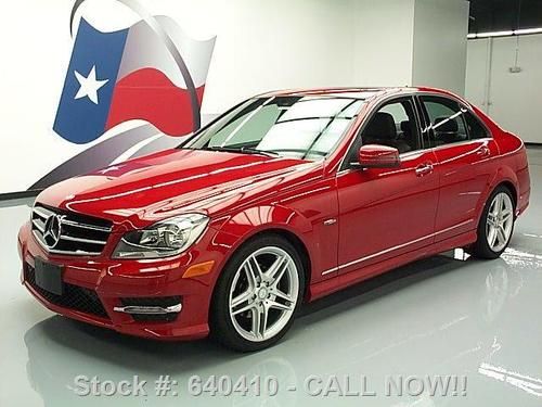 2012 mercedes-benz c250 sport p1 turbo sunroof nav 36k! texas direct auto