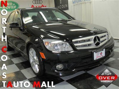 2010(10)c300 4matic awd fact w-ty blk/blk navi heat moon save huge!!!